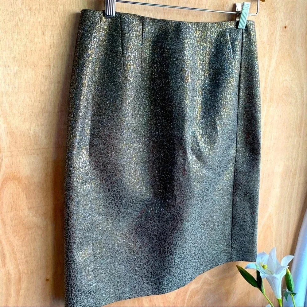New York & Company Metallic Pencil Skirt